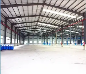 Large span used steel space frame structure warehouse metal roof