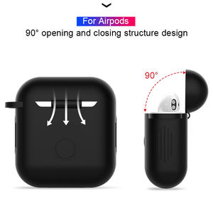 Beauty Silicone Tpu Cover Case Avec Porte-clés Pour <span class=keywords><strong>Airpods</strong></span> 1/2 - Product Image 2