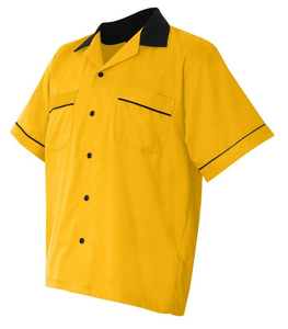 Custom <strong>Mens</strong> Work Rockabilly Style Cotton Short Sleeve <strong>Bowling</strong> <strong>Shirts</strong> - Product Image 6