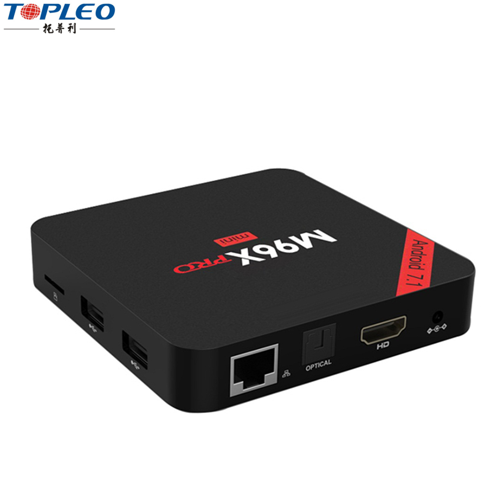Promoción de ventas Android S905X 7.1.1 tv box receptor de satélite digital set top box