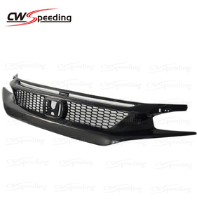 Parrilla Delantera de Fibra de Carbono Estilo CWS-CA <span class=keywords><strong>2016</strong></span> 2017 para HONDA CIVIC X 10ª Generación, Kit de Carrocería - Product Image 1