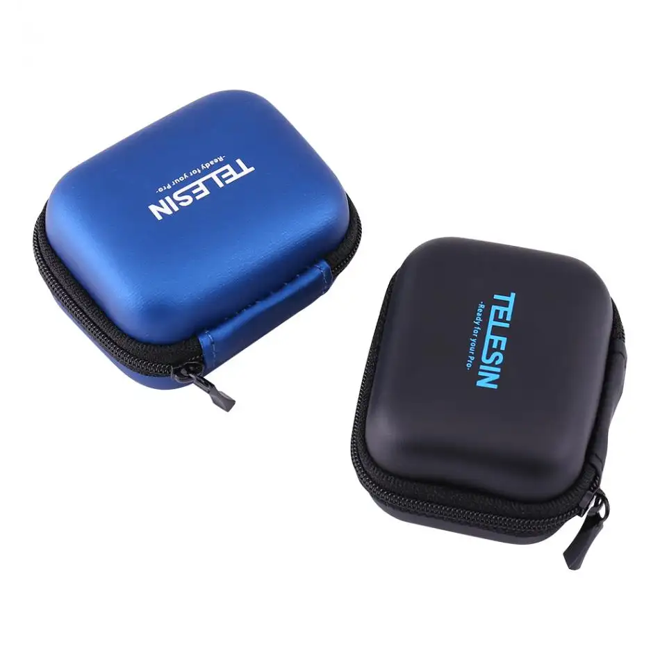 TELESIN mini Portable Waterproof Action Camera Protective Case Bag Carrying Storage Box for Gopro Hereo 5/4/3+/2 for Xiaomi yi 2