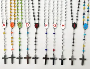 Gun Metal Black 6mm Glass Beads Hematite Beads Rosary