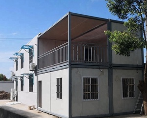 Giá rẻ ánh sáng khung thép phẳng gói hiện đại xách tay 2 tầng tầng <span class=keywords><strong>Modular</strong></span> sống container nhà nhà - Product Image 2