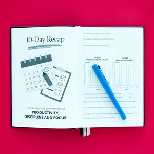 Tốt Nhất Hàng Ngày Kế Hoạch Cho Làm Chủ Năng Suất PU Da Nhật Ký Kinh Doanh Kỷ Luật Và Tập Trung Trong 100 Ngày Máy Tính Xách Tay Cho Món Quà - Product Image 3