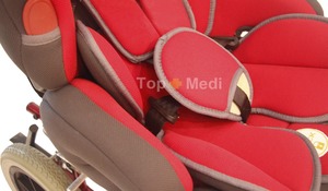 Silla de ruedas manual para niños, silla de ruedas reclinable de aluminio pediátrica para niños, ruedas manuales inclinadas de aluminio para bebés y niños - Product Image 5