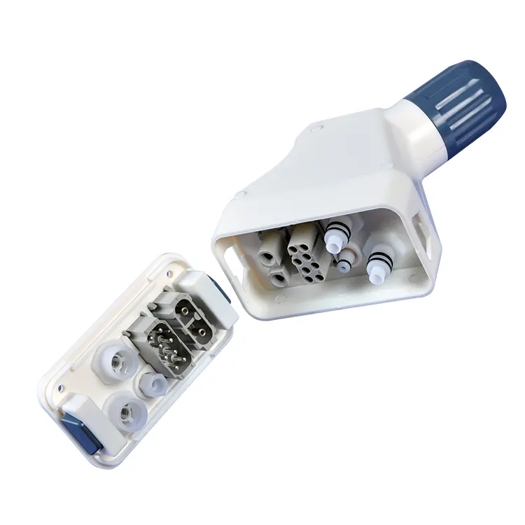 Conector híbrido de conexión rápida para pieza de mango IPL