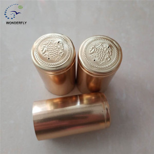 Tùy Chỉnh Kim Loại Vàng Nhựa Heat Shrink <span class=keywords><strong>Cap</strong></span> Con Dấu Cho Chai Vodka - Product Image 2