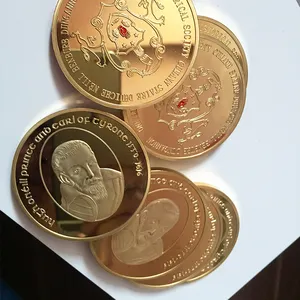 LINGTIAN-Estampado metálico personalizado de monedas antiguas, réplica de monedas europeas