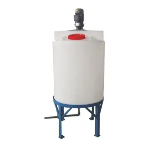 Chemical dosing tank with agitator