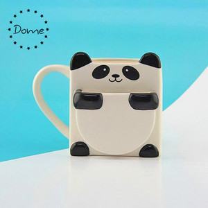 Wholesale Panda <strong>Hug</strong> Design Ceramic Panda Cookie Holder <strong>Mug</strong> - Product Image 2