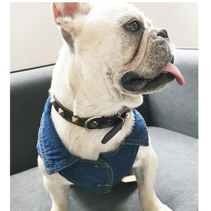 GMTPET เสื้อผ้าเดนิมเข้ารูปสำหรับสัตว์เลี้ยง,เสื้อฮ็อตเซลคุณภาพสูงเสื้อโค้ทยีนส์เดนิมสำหรับสัตว์เลี้ยงสุนัขกระโปรงยีนส์สีพื้น - Product Image 5