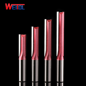 Weitol तकनीकी लंबा सीधे बिट डबल धार सीधे स्लॉट मिलिंग कटर/woodworking काटने के उपकरण