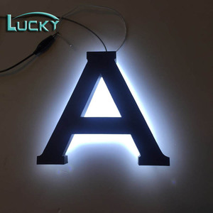 Back Lighting interior Exquisite Sign Acrylic LED Letters and Alphabet Letters Plastic