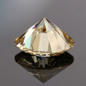 Never change-moissanita de color amarillo claro, corte brillante redondo, para fabricación de joyas de moissanita - Product Image 3