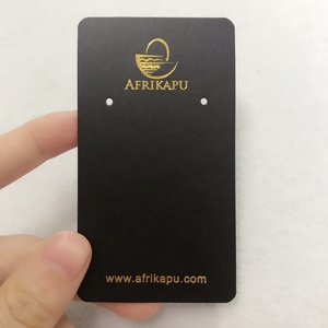 شعار مخصص الأزياء القرط قلادة سوار مجوهرات و رباط شعر التعبئة كارت العرض - Product Image 6