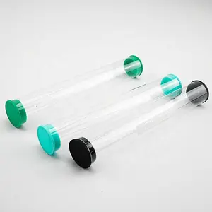 10 years factory custom clear cylinder see-through plastic tube packaging