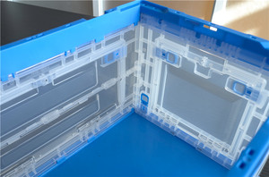 Caja de plástico plegable con múltiples usos, caja sólida con cajón frontal abierto, para transporte - Product Image 4