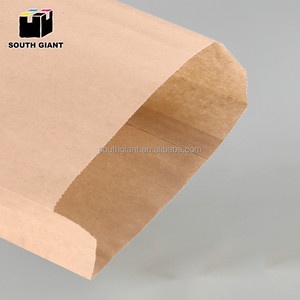 <span class=keywords><strong>Bolsa</strong></span> <span class=keywords><strong>de</strong></span> Papel Kraft Marrón Personalizable <span class=keywords><strong>de</strong></span> Grado Alimenticio con Fondo Recto para Panadería y Comida para Llevar - Product Image 5