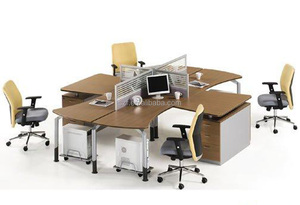 Meubles pakistanais bon marché Lahore Poste de travail de séparation de bureau rond (SZ-WST641) - Product Image 6
