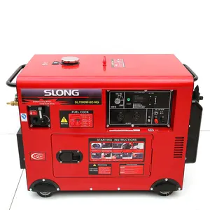 SLONG stille 5000 Watts natual gas & benzin dual kraftstoff generator