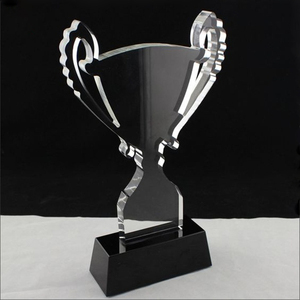 Bespoke Tech Tombstone รางวัลจิ๊กซอว์แกะสลักอะคริลิคใส,ถ้วยรางวัลเพลงทำจากลูกแก้ว - Product Image 3
