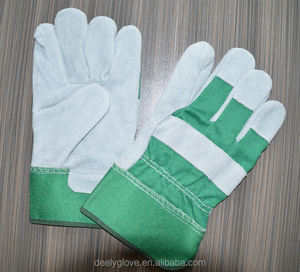 Seguridad cow grain leather gloves work gloves heavy To <span class=keywords><strong>the</strong></span> Construction - Product Image 2