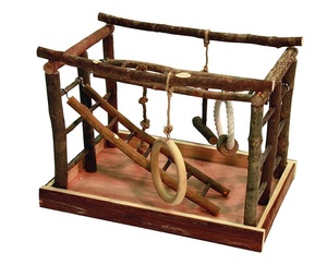 <span class=keywords><strong>Tour</strong></span> de jeu naturelle en bois pour rongeurs EUDR / Spielturm Gym Hamster Maze - Product Image 4