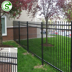 Hot Sale <strong>Picket</strong> <strong>Fence</strong> <strong>Cheap</strong> Galvanized Steel <strong>Fence</strong> <strong>Panels</strong> Wrought Iron <strong>Panel</strong> <strong>Fence</strong> for Garden - Product Image 4