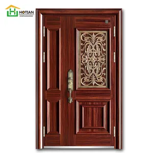 भारत शैली नई मॉडल गढ़ा लोहे के दरवाजे के मुख्य गेट ग्रिल डिजाइन