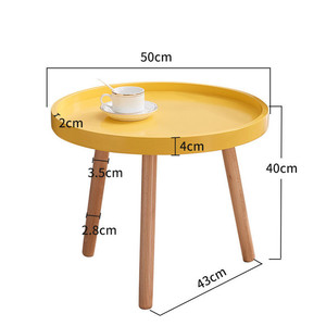 Nordic <strong>Small</strong> Round <strong>Table</strong> Mini Coffee <strong>Table</strong> Modern Minimalist Sofa Side <strong>Corner</strong> Several Balcony Bedside White <strong>Table</strong> - Product Image 6