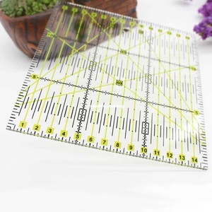 Herramienta de costura Flexible, <span class=keywords><strong>regla</strong></span> acrílica <span class=keywords><strong>cuadrada</strong></span> colorida de 15x15cm de altura - Product Image 5