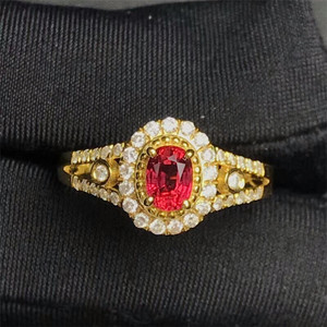 <span class=keywords><strong>Dubai</strong></span> Sang Trọng Đồ Trang Sức Mỹ Bán Buôn Cổ Điển 18K Vàng Kim Cương Tự Nhiên <span class=keywords><strong>Ruby</strong></span> Ring Đối Với Phụ Nữ Cưới Engagement - Product Image 2