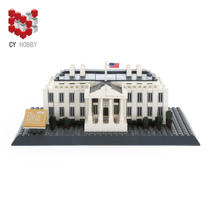 CY4214 la casa bianca di Washington-USA 803 pz mattoni di plastica mattoncini per bambini grandi giocattoli per la vendita - Product Image 1