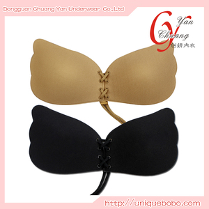 Lala <span class=keywords><strong>Déesse</strong></span> Dames Sexy Nude Noir Couleur Ange Push up Soutien-Gorge - Product Image 2