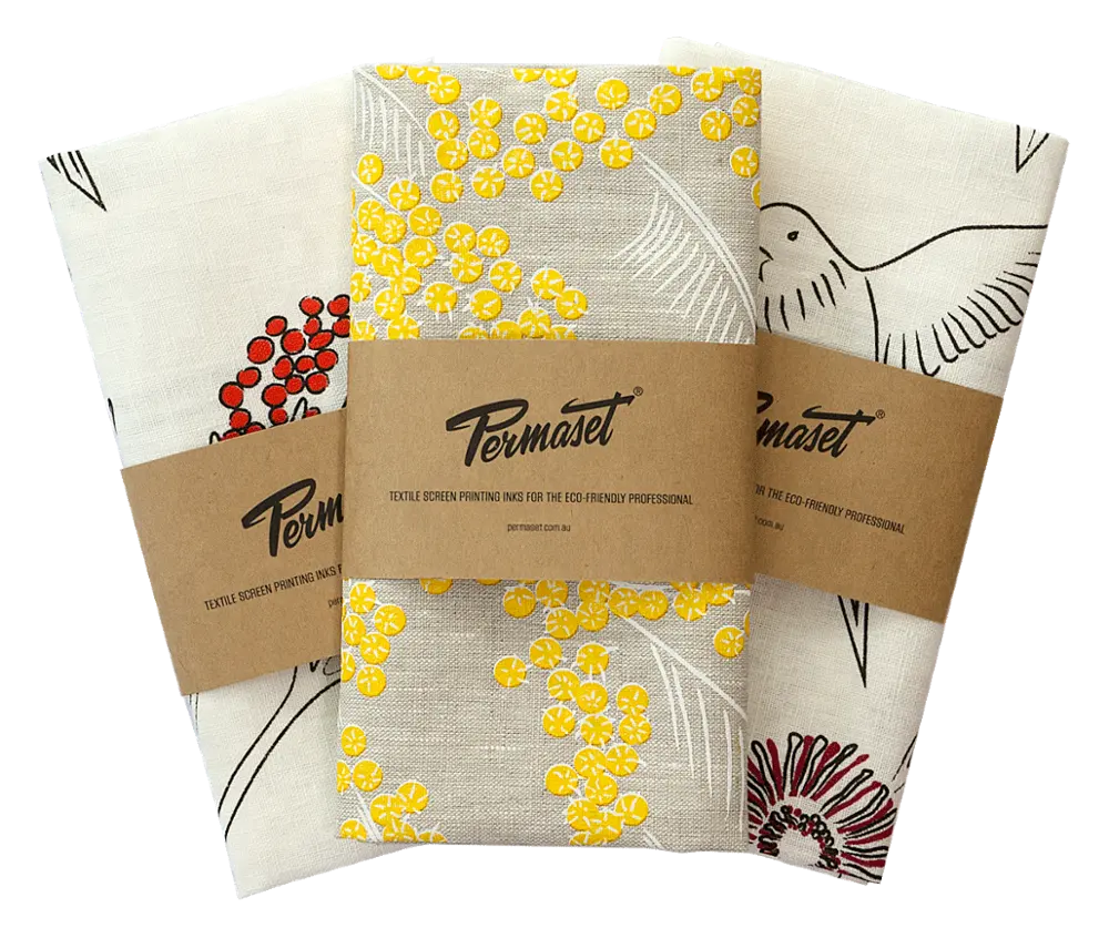 custom cotton linen tea towel kitchen customized printed LOGO kitchen tea towel belly band package