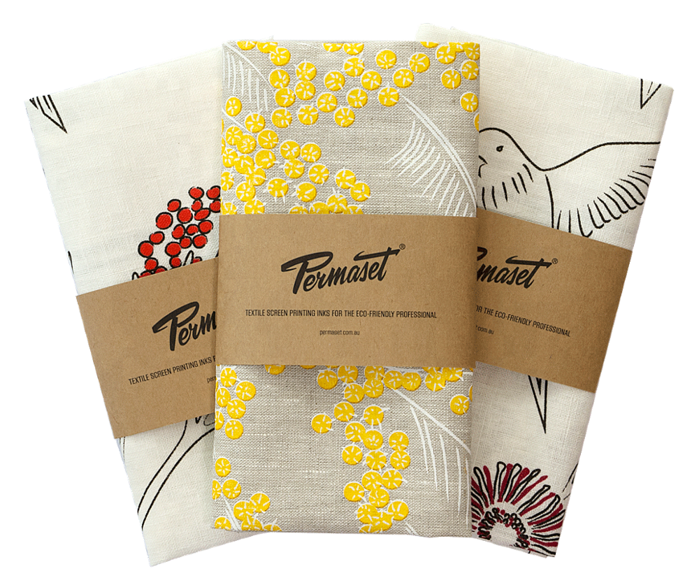 Custom Cotton Linen Tea Towel Kitchen Customized Printed LOGO Kitchen Tea Towel Belly Band Package