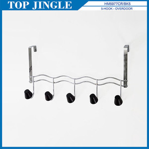 Organisateur Overdoor en forme de bol 5 crochets rose perle - Product Image 5