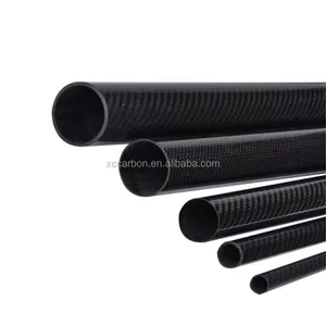 20mm 3 k dệt carbon sợi ống 65mm 70mm 73mm 74mm 75mm sợi carbon rod/ống