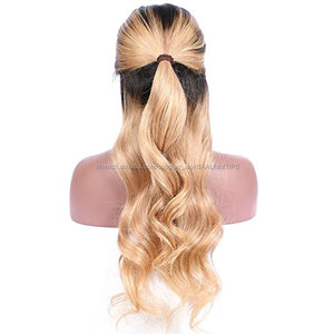 150% Densité de <span class=keywords><strong>Cheveux</strong></span> Humains Avant de Lacet Perruques Pour Les Femmes Noires <span class=keywords><strong>Ombre</strong></span> 1b/27 Blonde Couleur Brésiliens - Product Image 3