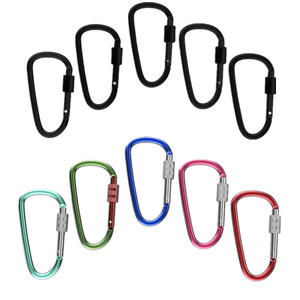 woqi hammock Aluminum Carabiner D Shape Buckle Pack, carabiner Keychain Clip, Spring Snap Key Chain Clip Hook for camping