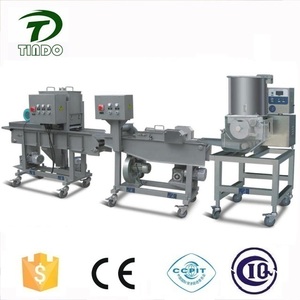 Industrial Nuggets Onion Ring <strong>Meat</strong> Ball Fillets Fish Fingers Automatic 2-in-1 Battering Breading <strong>Machine</strong>