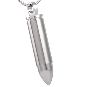 IJD2436 Mens Commercio All'ingrosso Dei Monili <span class=keywords><strong>Blank</strong></span> Engravable Keepsake pendenti In Acciaio Inox proiettile Cremazione Urna Keepsake memoriale Per Cenere - Product Image 1