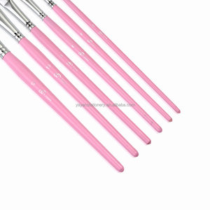 Empuñadura de oro Sintético Blanco Nylon Pinceles Set, bueno excelente Primavera de Nuevo, el uso De Pintura de La Cara - Product Image 5