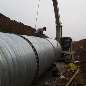 Tubería de <span class=keywords><strong>Alcantarilla</strong></span> de Acero Corrugado en Venta, Tubería de <span class=keywords><strong>Alcantarilla</strong></span> de Acero Corrugado de 18 Pulgadas en Venta, Precios de Alcantarillas de Acero Corrugado Galvanizado - Product Image 4