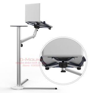 UP-8 multifunción 3 en 1, soporte de suelo para ordenador portátil/tableta/Smartphone, altura/ángulo ajustable con bandeja para ratón - Product Image 5