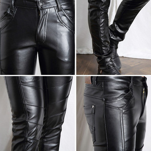 Wholesale Custom <strong>Mens</strong> Black Sexy Tight Pu <strong>Leather</strong> Pencil Pants <strong>Trousers</strong> - Product Image 6