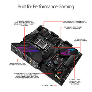 A.SUS ROG-placa base usada con enchufe LGA1151 para procesador Intel Core de escritorio de 9. ª y 8. ª generación, maxius XI HERO(WIFI) M11H - Product Image 3
