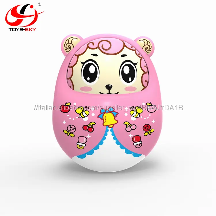 Fiore di primavera Q-Cute Del Bambino Bicchiere giocattolo Roly-poly giocattolo Daruma bambola