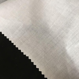 Revêtement EN PEHD tissé chemise entoilage tissu blanc mou de résine collier entoilage fusible pour vêtement - Product Image 3